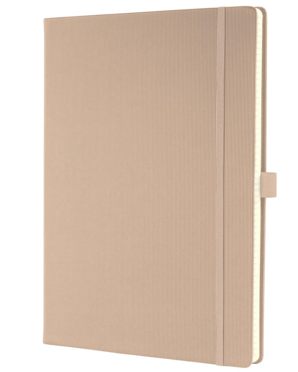 Sigel notitieboek conceptum pure a4 beige hardcover 194 pagina's 80 grams lijn