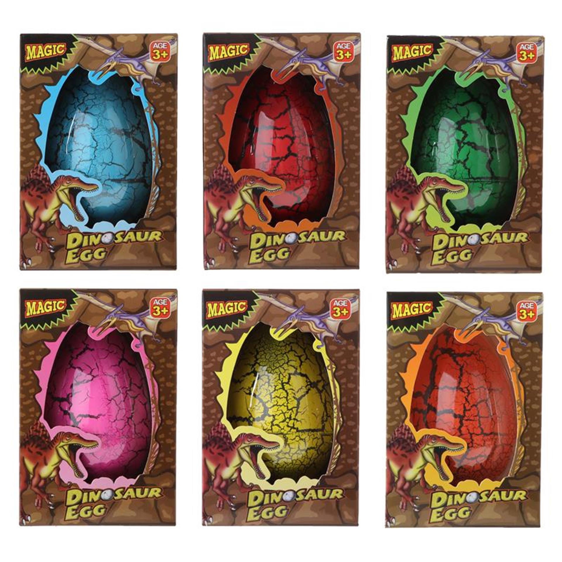 Dino groei-ei 10cm in doosje