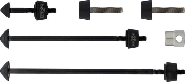 Pitlock locking skewer set 02 br for front wheel, rear wheel, seatpost, brake