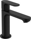 Hansgrohe rebris s - wastafelmengkraan - ééngreeps bediening - coolstart energiebesparend - zonder waste - 110mm maat - mat zwart