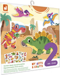 Janod - my arts crafts - herbruikbare dinosaurusstickers set
