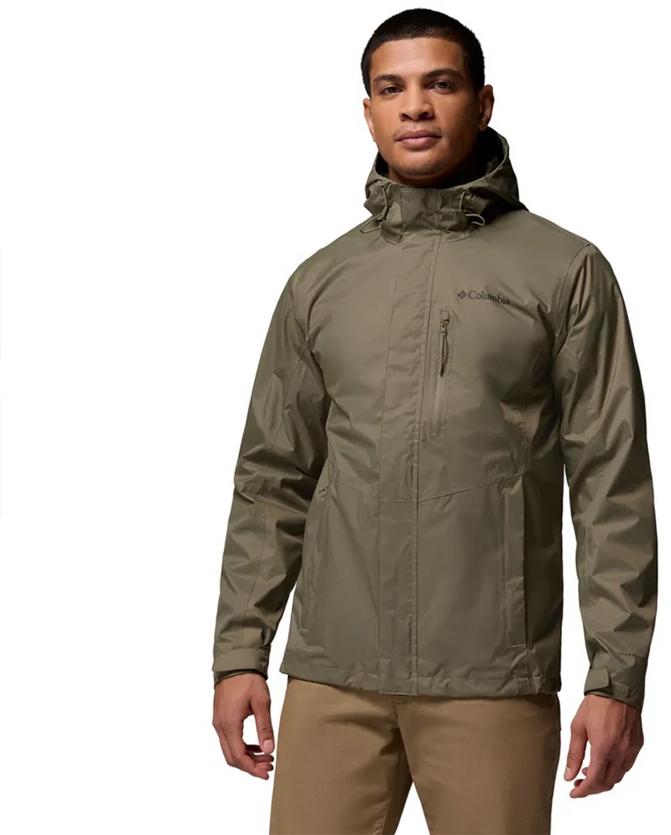 Columbia pouring adventure™ iii jacket heren outdoorjas - stone green l