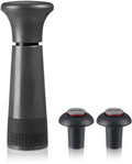 Innovine ™ vacuum pump wine saver in graphite - wijnpomp met 2 stoppers