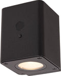 Lucide ramin - wandlamp - zonne-energie - led dimbaar - 1x1w 2700k 3000k - ip54 - beweging dag nacht sensor - zwart