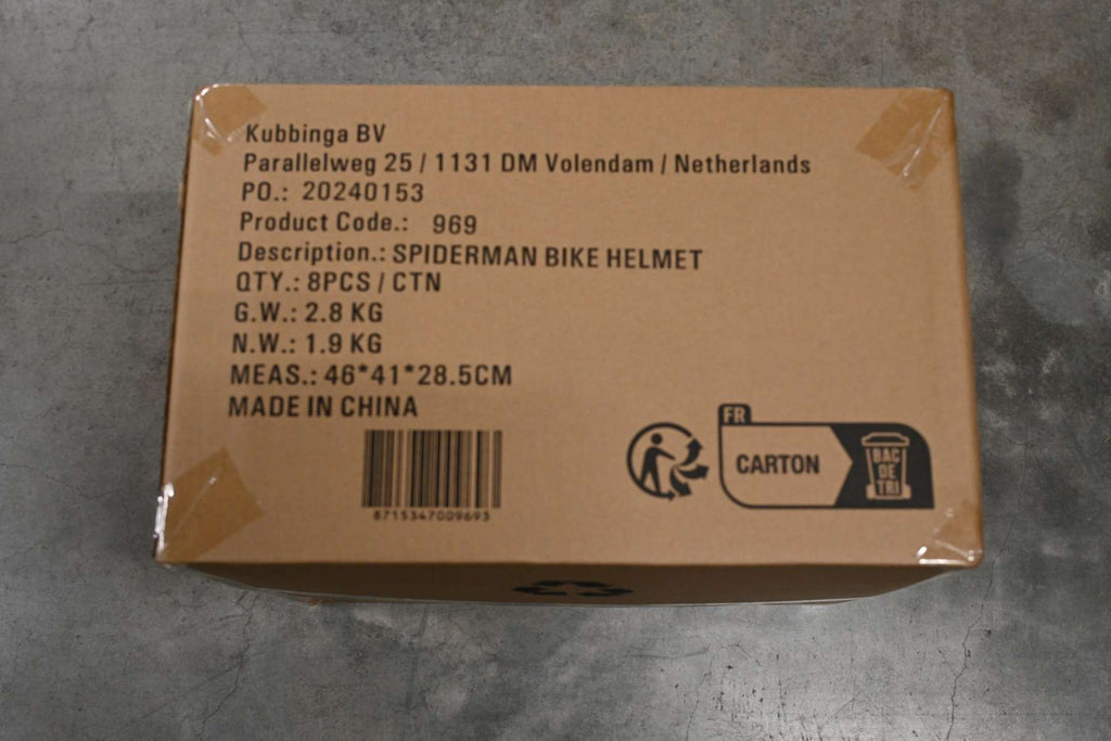 fietshelm Spider-Man jongens 51-55 cm Blauww rood