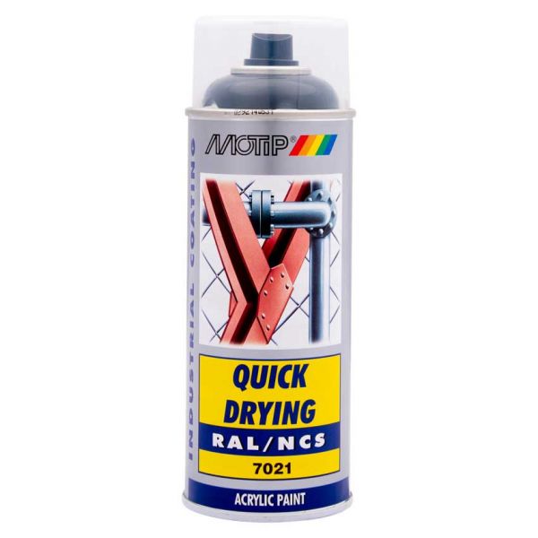 Industriell RAL7021, Dose 400 ml.