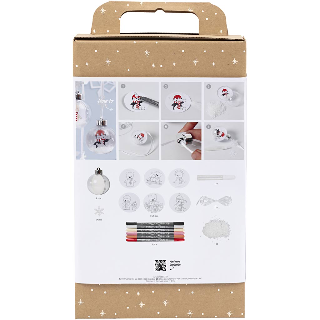 Creativ company hobbyset kerstballen versieren