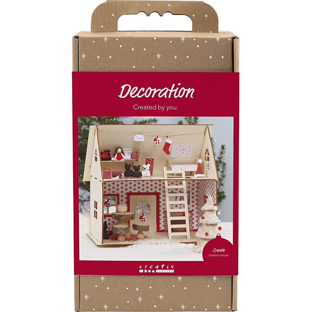 Creativ Company Hobbyset Weihnachtsmannhaus