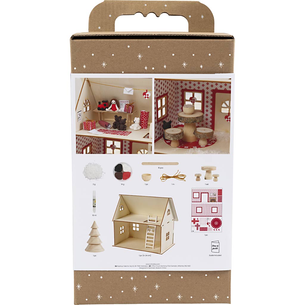 Creativ Company Hobbyset Weihnachtsmannhaus