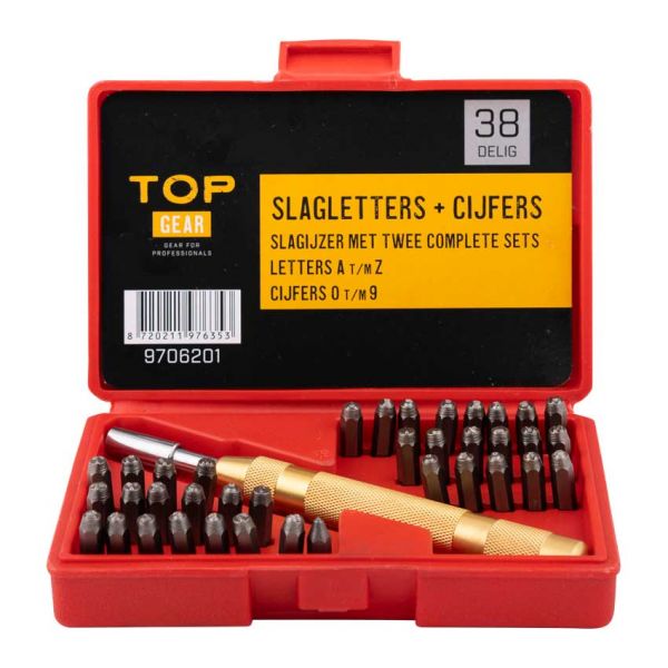 TOPGEAR Stempel + Zahlen, 38-teilig