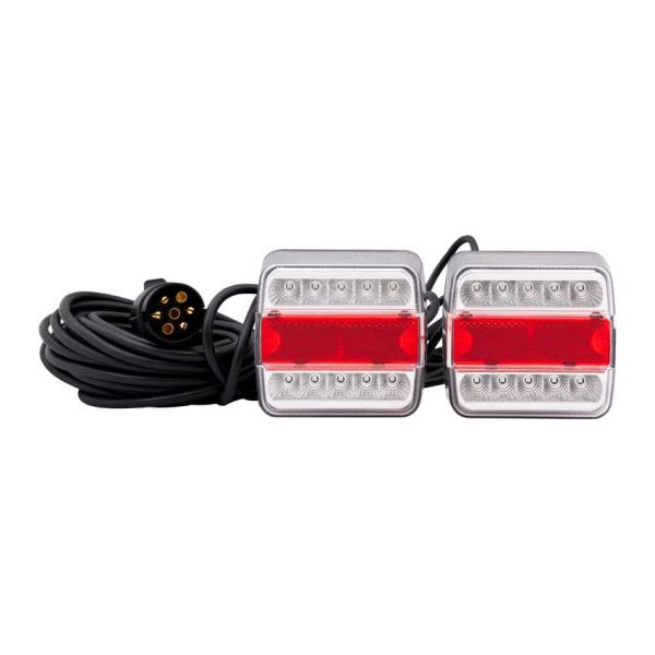 Trailergear verlichtingsset + magneet led 7,5 m. 7-polig