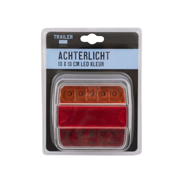 TRAILERGEAR Rücklicht 10x10cm. LED-Farbe