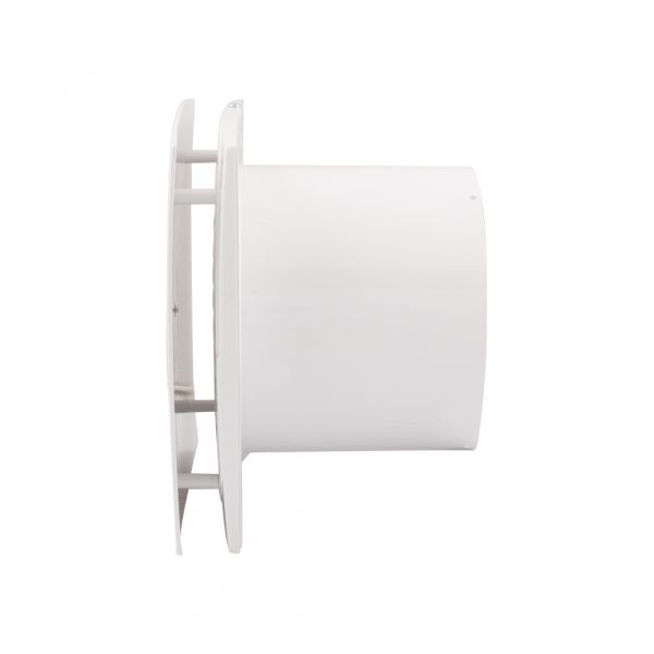 Ventilator ø 125 mm silent met timer. vochtsensor - wit