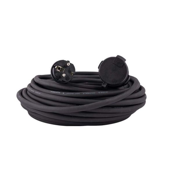 TOPGEAR Verlängerungskabel aus Neopren, 3 x 1,5 V, 20 Meter