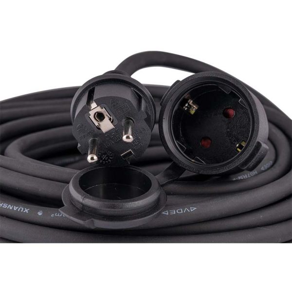 TOPGEAR Verlängerungskabel aus Neopren, 3 x 1,5 V, 20 Meter