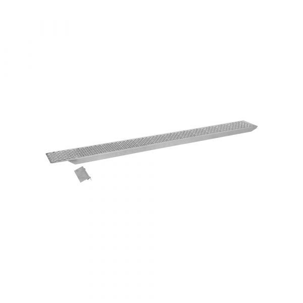 Laderampe aus leichtem Aluminium, 200 kg, 2 Meter.