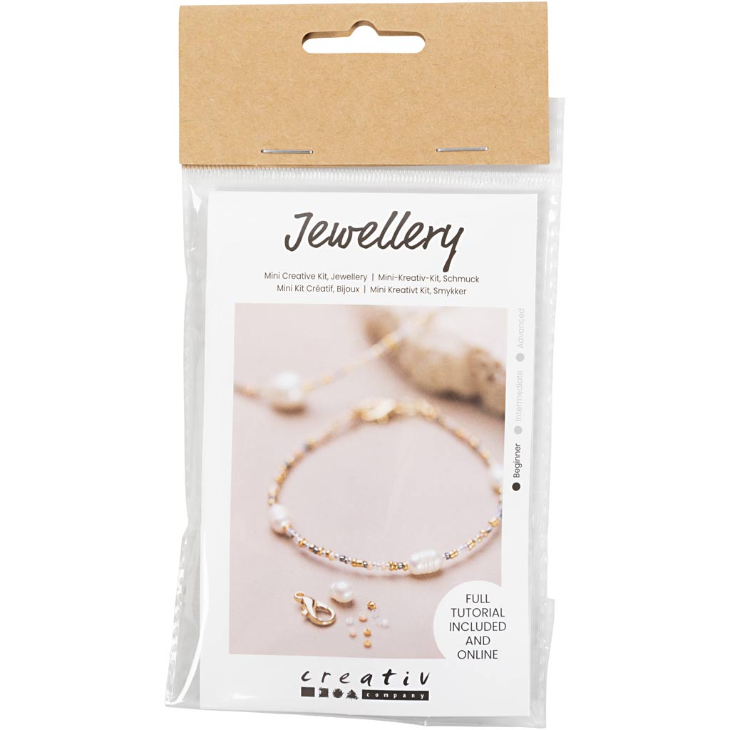 Creativ company mini hobbyset sieraden armband en ketting met sluiting