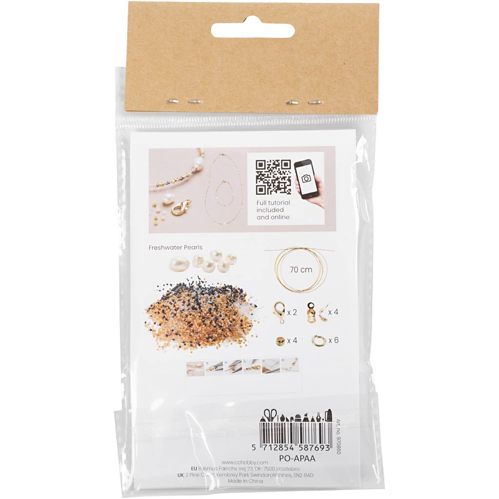 Creativ company mini hobbyset sieraden armband en ketting met sluiting