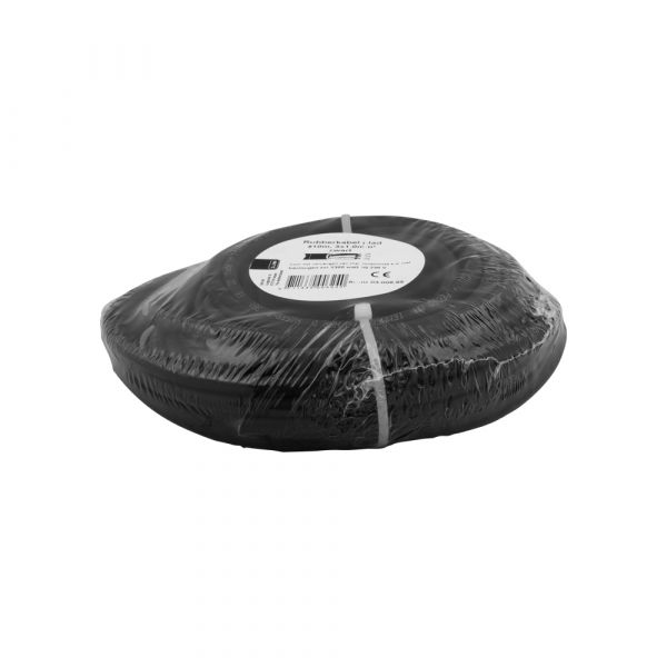 Q-link huishoudkabel 3x1.0 zwart 10 meters