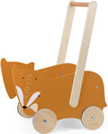 Trixie houten loopwagen - mr. fox - babywalker - kinder speelgoed - loopkar vanaf 1,5 jaar - voor jongens en meisjes - fsc