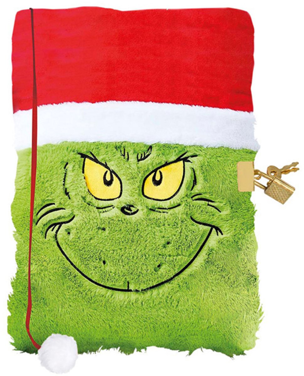 Totum fluffy notitieboek grinch
