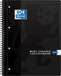 Oxford collegeblok - a4 - ruit 5 mm - 90 vel - zwart