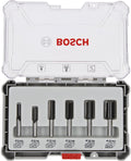 Bosch nutfräser set 6tlg. 6 8 10 12 16 20mm ( 2607017465 ) 6mm schaft