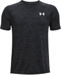 Under armour ua tech 2.0 ss-blk jongens sportshirt - zwart - wit