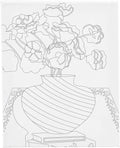 Leinwandbild von Creativ Company mit aufgedrucktem Blumenstrauß in Vase – 24 x 30 cm