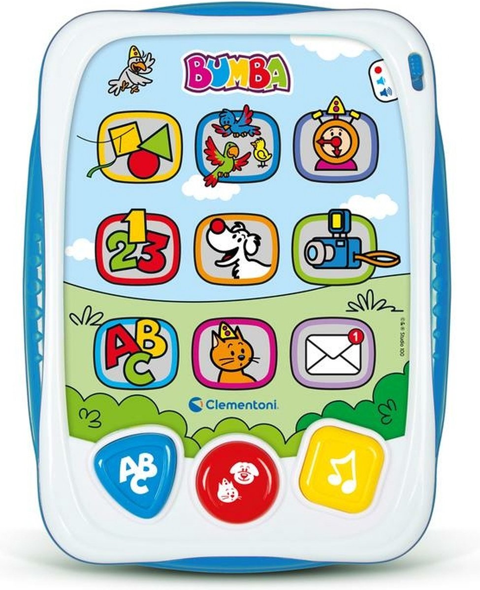 Clementoni - bumba - pratende abc tablet - interactief speelgoed - taalontwikkeling - vanaf 1 jaar