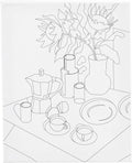 Leinwandbild von Creativ Company mit Frühstückstischmotiv – 24 x 30 cm