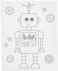 Creativ company schildercanvas met print robot - 24x30cm