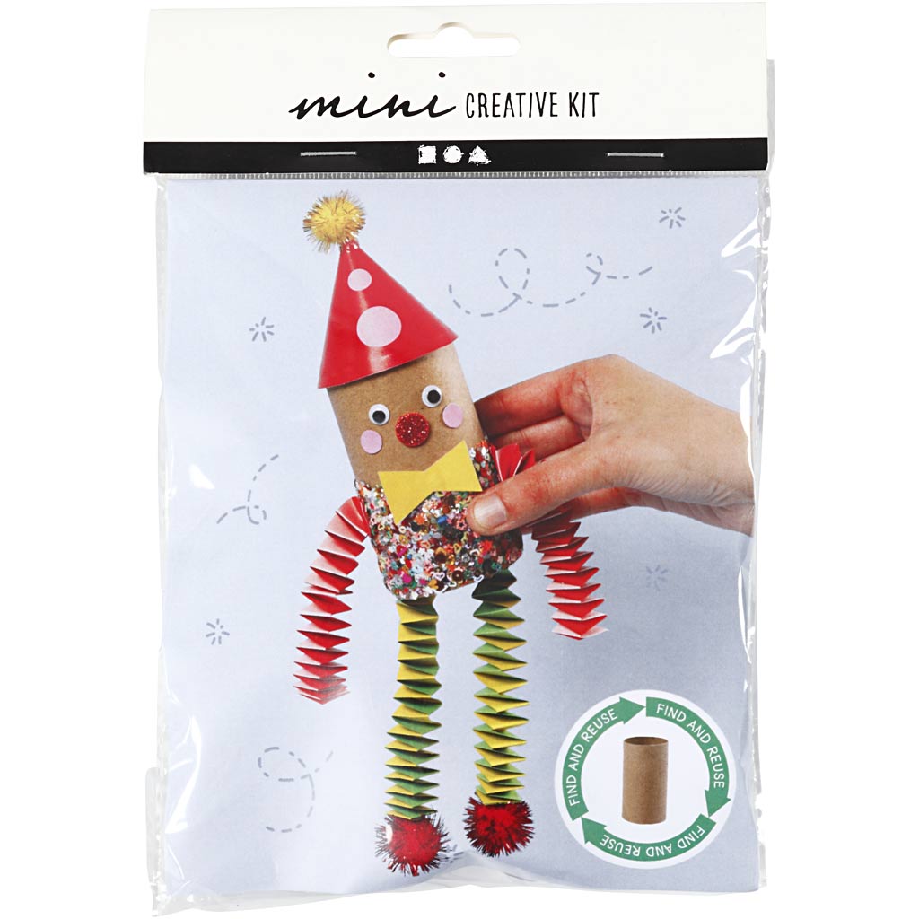 Creativ Company Mini Kreativset Toilettenpapier-Clown