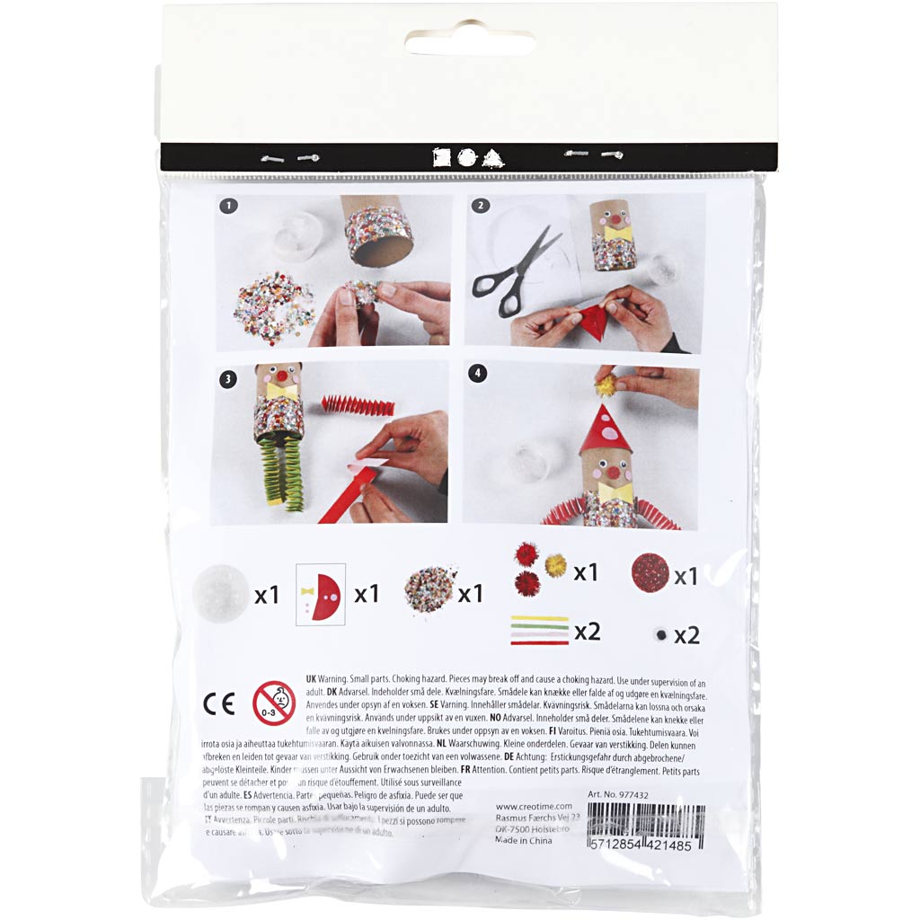 Creativ Company Mini Kreativset Toilettenpapier-Clown