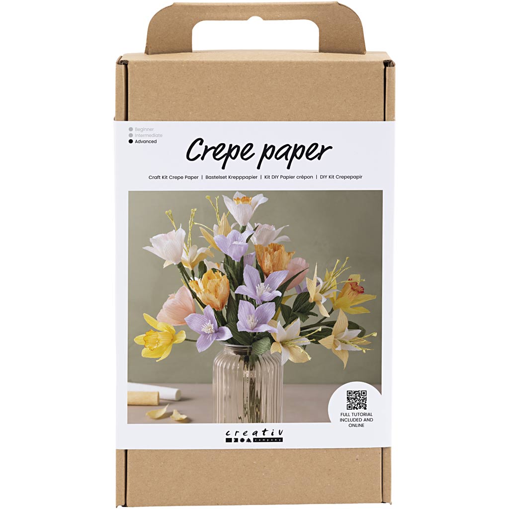 Creativ company hobbyset crepepapier bloemen maken