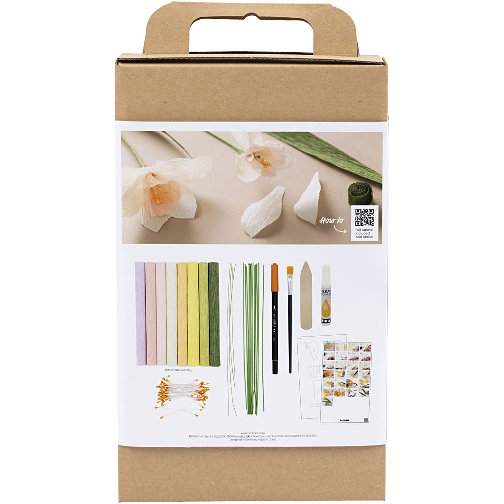 Creativ company hobbyset crepepapier bloemen maken