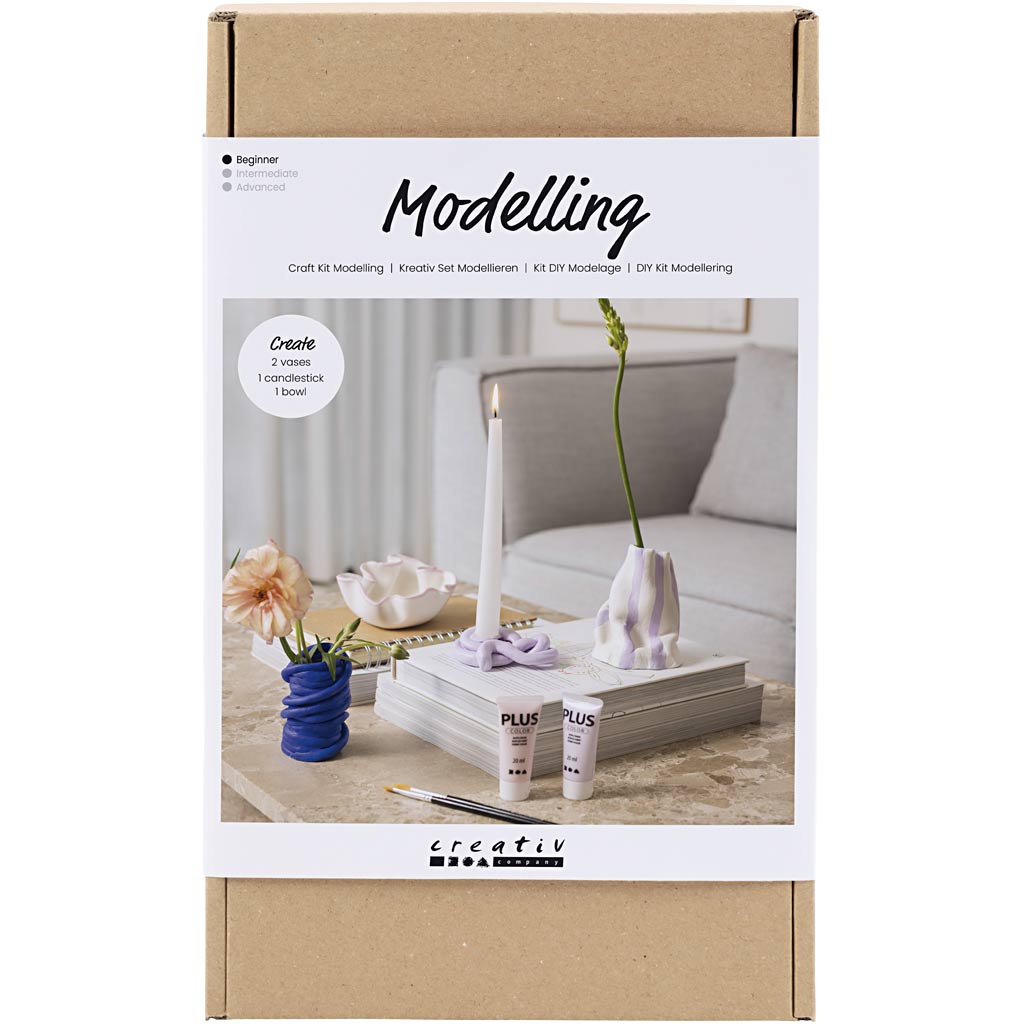 Creativ company hobbyset boetseren potten en vazen