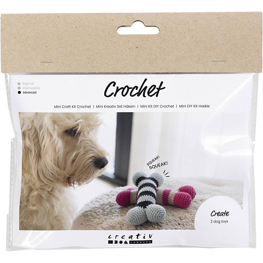 Creativ company cc mini hobbyset haken 2 hondenbotten