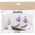 Creative company mini hobbyset sieraden oorbellen paars