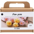 Creativ company mini hobbyset - knutselpakket - 6 pompom kuikens