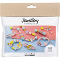 Creativ company http: www.cchobby.nl mini-hobbyset-sieraden-halsketting-armbanden-oorbellen-lichtblauw-lichtrood-geel-1-doos