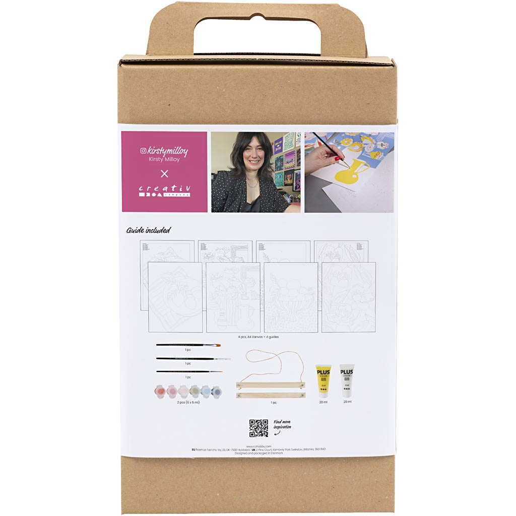 Creativ Company Hobbyset Malen nach Zahlen Acrylfarbe