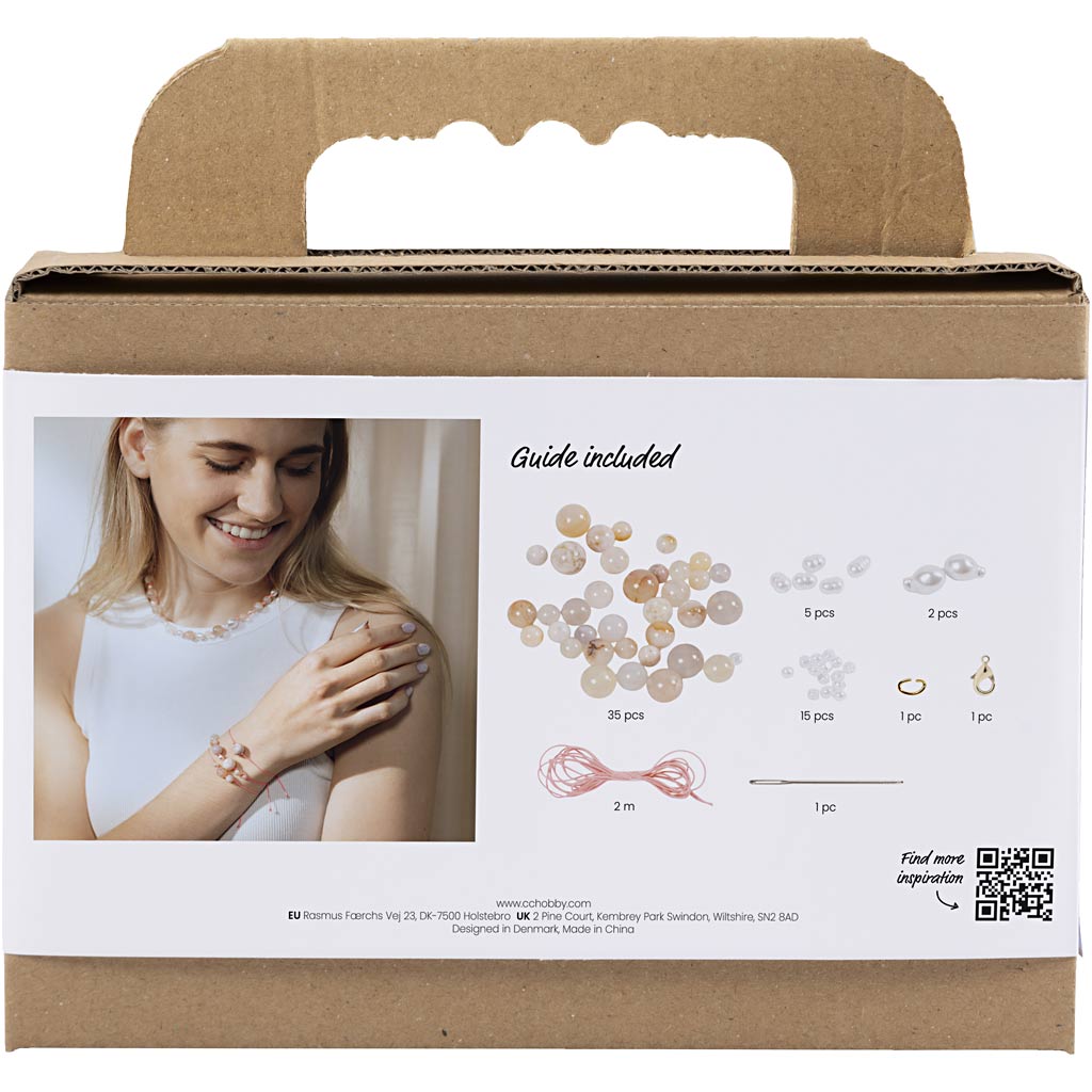 Creativ company mini hobbyset sieraden halskettingen en armband roze