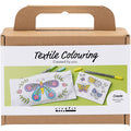 Creativ Company Mini-Hobbyset Textildekoration Schmetterlinge Pastellfarben
