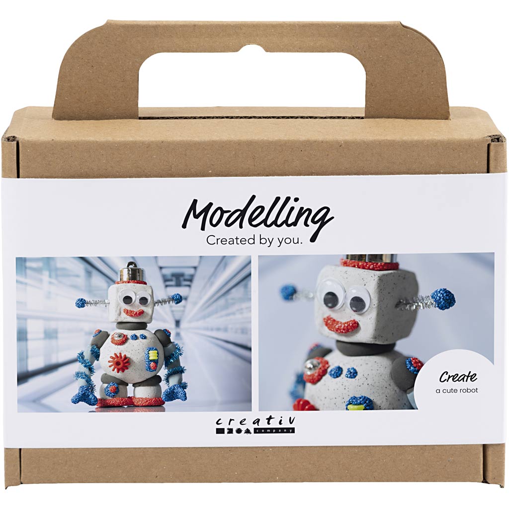 Https: www.cchobby.nl mini-hobbyset-boetseren-robot-blauw-grijs-rood-1-doos