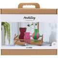 Creativ Company Maxi Hobby-Set zum Modellieren von Pappmaché-Vasen