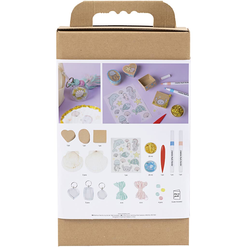 Creativ company mini hobbyset - schelpen en sleutelhangers