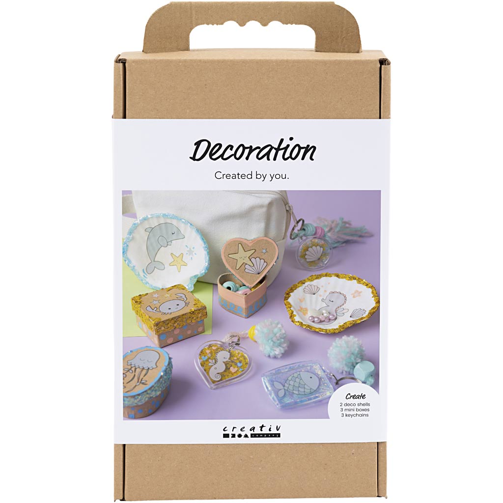 Creativ company mini hobbyset - schelpen en sleutelhangers