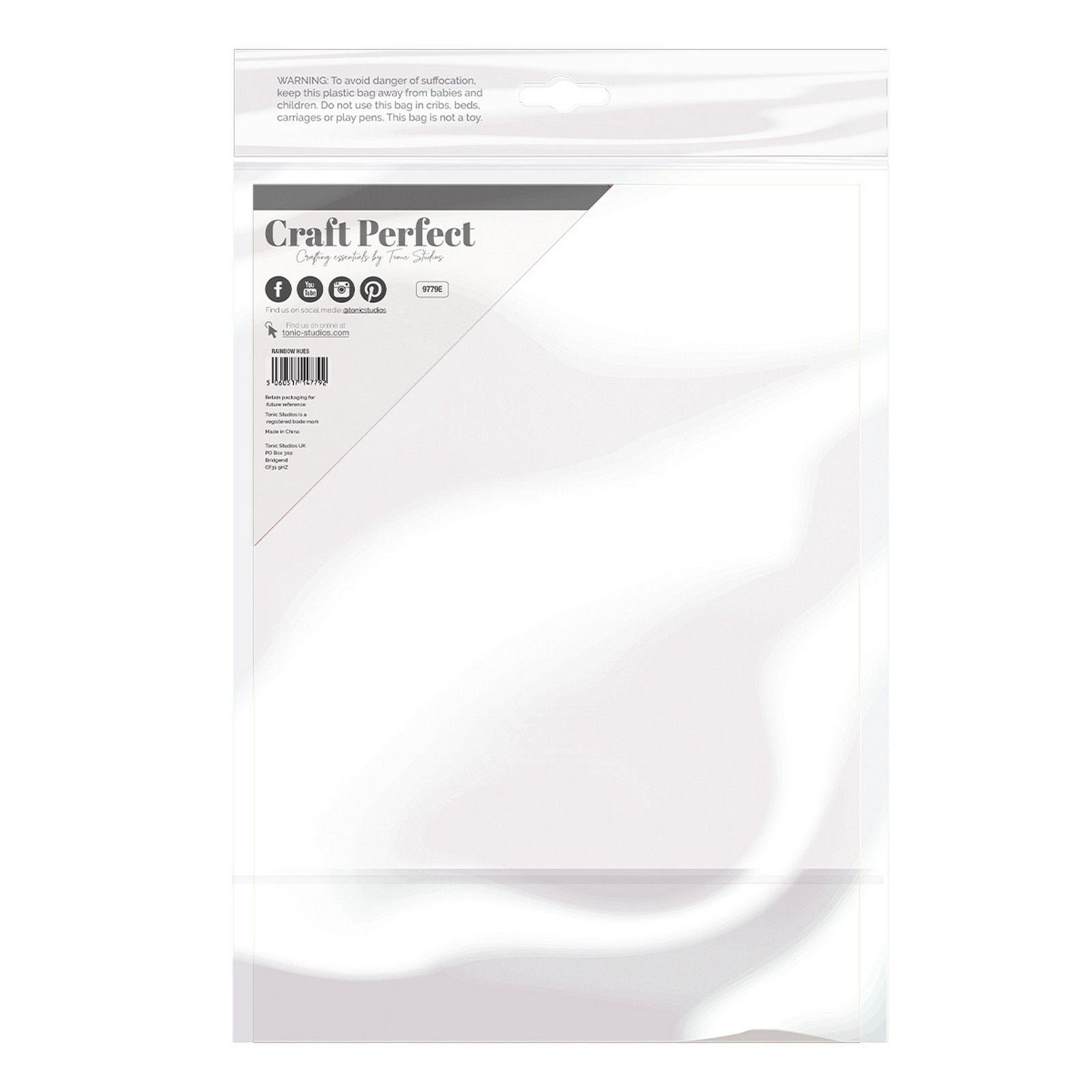 Craft perfect by tonic studios craft perfect • mirror card iridescent 250g rainbow hue 5pcs