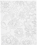 Creativ company schildercanvas met print bloemen - 24x30cm